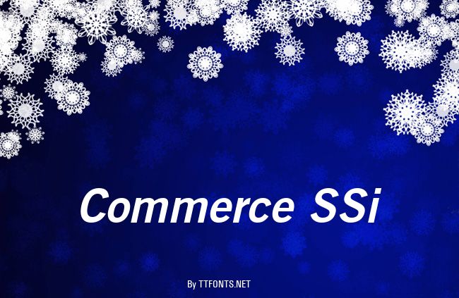 Commerce SSi example